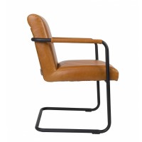 STICHED Armchair | Cognac