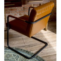 STICHED Armchair | Cognac