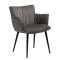 JOIN Armchair | Alu Velvet, Black legs