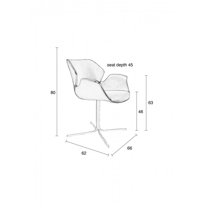 NIKKI Armchair | All Brown