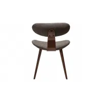 BUCKLE Chair | Major Brown boucle, Walnut legs