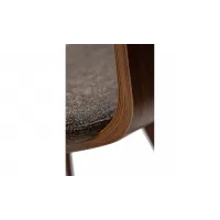 BUCKLE Chair | Major Brown boucle, Walnut legs