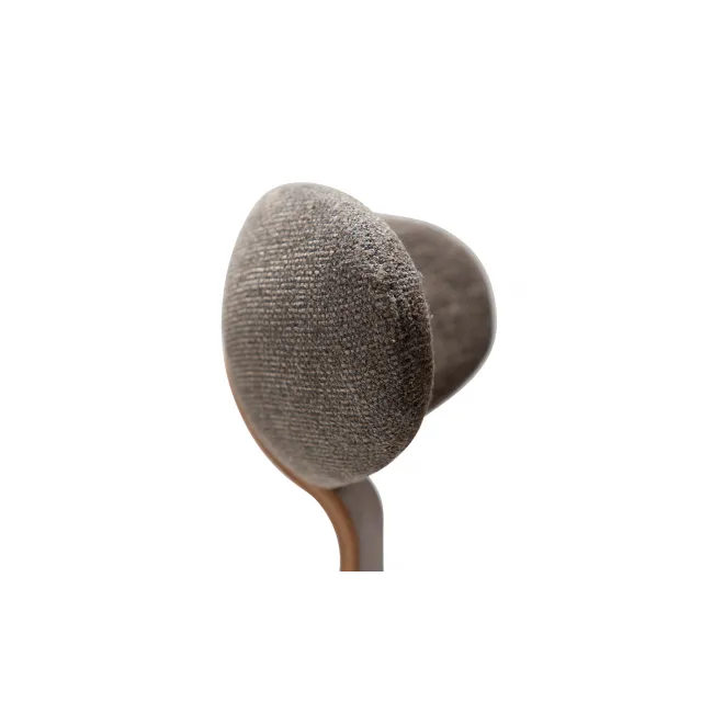 BUCKLE Chair | Major Brown boucle, Walnut legs