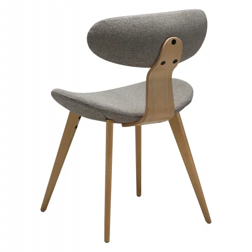 BUCKLE Chair | Pebble Earth boucle, Whitewashed oak legs