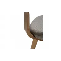 BUCKLE Chair | Pebble Earth boucle, Whitewashed oak legs