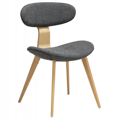 BUCKLE Chair | Pebble Grey boucle, Whitewashed oak legs
