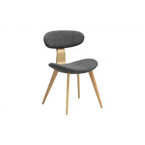 BUCKLE Chair | Pebble Grey boucle, Whitewashed oak legs