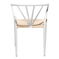 DELTA Chair | Natural Cord, White legs