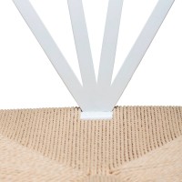 DELTA Chair | Natural Cord, White legs