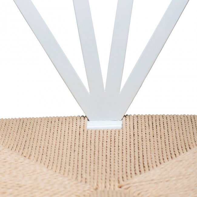 DELTA Chair | Natural Cord, White legs