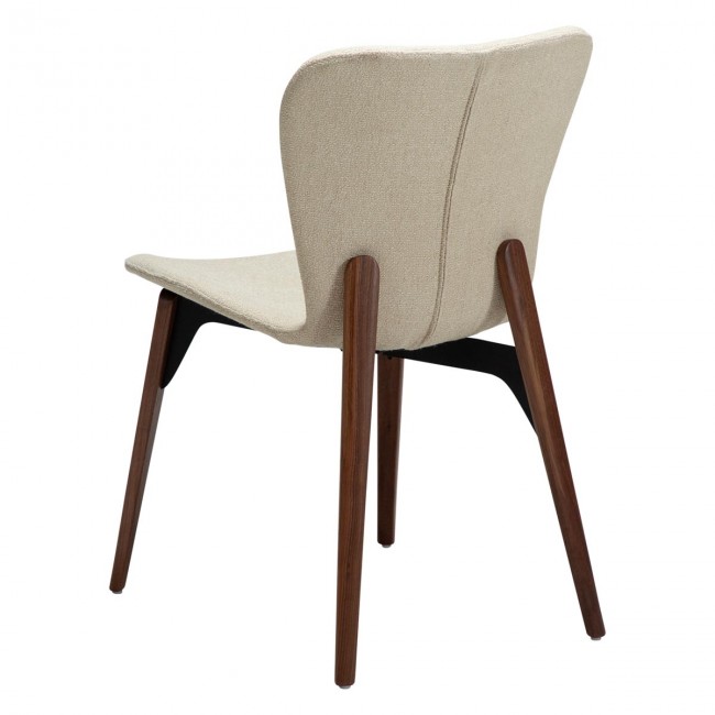PARAGON Chair | Frosted Almond boucle, Walnut legs