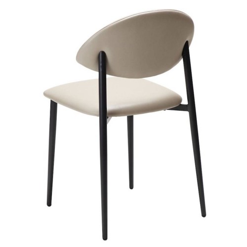TUSH Chair | Cashmere, black legs