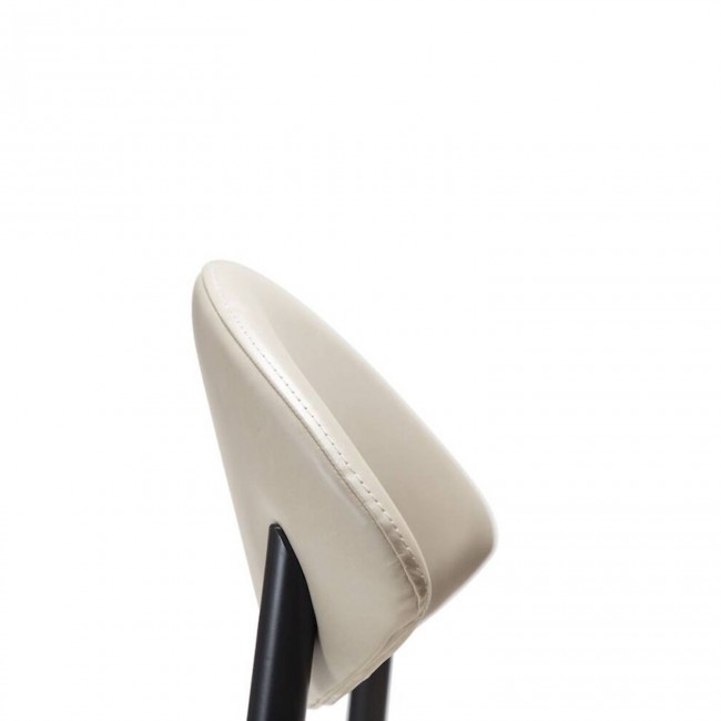 TUSH Chair | Cashmere, black legs