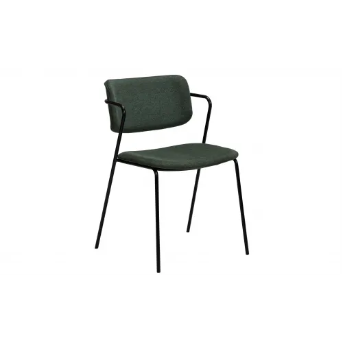 ZED Chair | Sage Green fabric, black legs