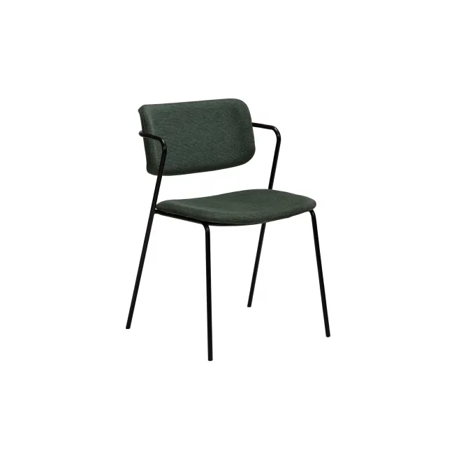 ZED Chair | Sage Green fabric, black legs