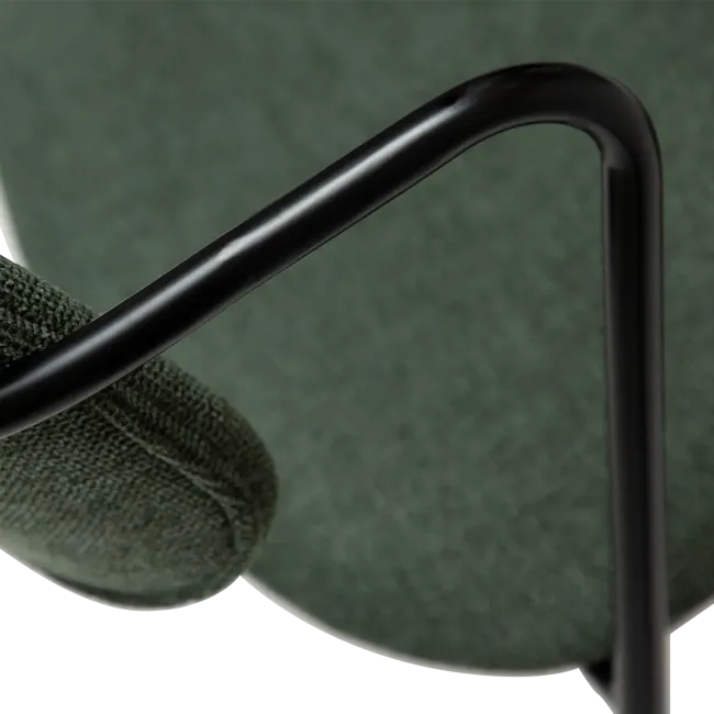 ZED Chair | Sage Green fabric, black legs