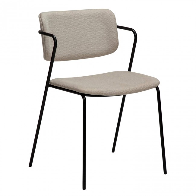 ZED Chair | Desert Sand fabric, black legs