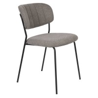 JOLIEN Chair | Grey, Black legs