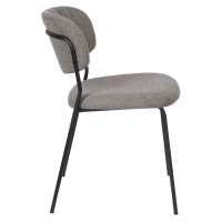 JOLIEN Chair | Grey, Black legs