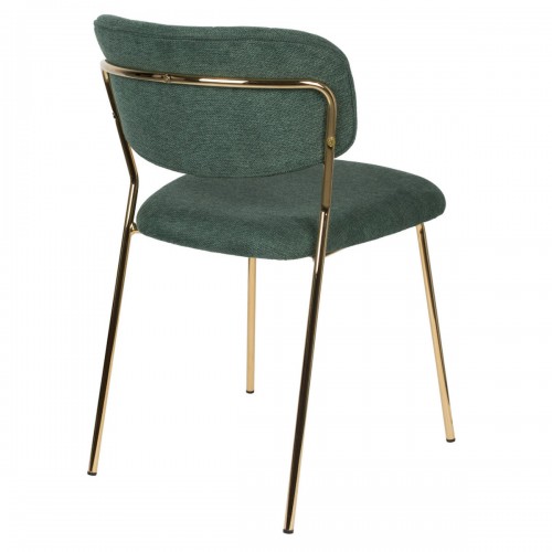 JOLIEN Chair | Dark Green, Gold legs