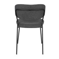 JOLIEN Chair | Dark Grey, Black legs