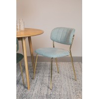 JOLIEN Chair | Light Green, Gold legs