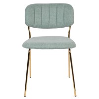 JOLIEN Chair | Light Green, Gold legs