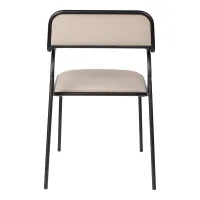 ALBA Armchair | Beige, Black legs