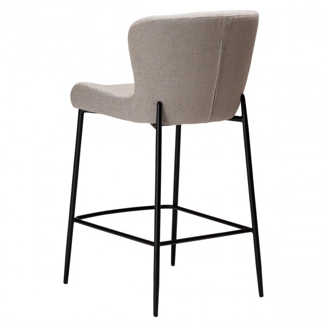 GLAM Counter Stool | Cashmere boucle, black legs