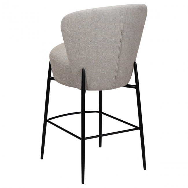 ORBIT Counter Stool | Cashmere boucle, black legs