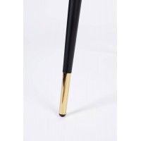 LIONEL Counter Stool | Dark Grey, Black legs